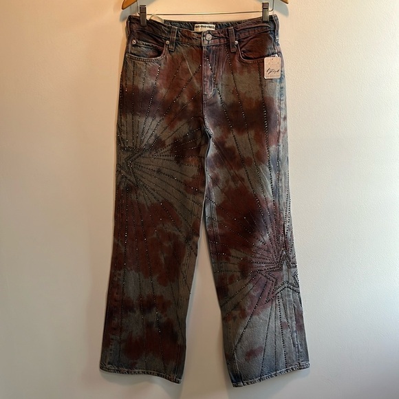 Free People Aurora Mid-Rise Straight Jeans Size 25 NWT - Picture 15 of 17